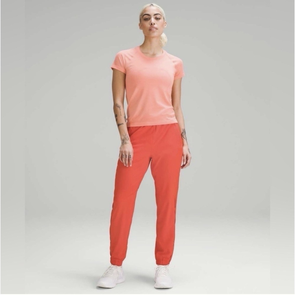 Lululemon Adapted State High Rise Joggers *Airflow Solar Orange size 6
